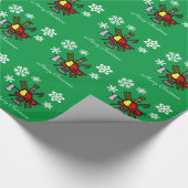 Fire Service Icon Logo kerstcadeautje Cadeaupapier (Hoek)