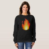 Fire Shirt For Men On Fire Shirt For Women Fire Sy (Voorkant volledig)