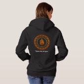 Fire Sigil Pullover Hoodie – Minimal Arcane (Achterkant volledig)