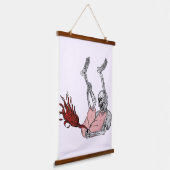Fire Skeleton Banner Hangend Wandkleed (Gebogen)