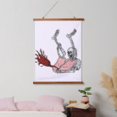 Fire Skeleton Banner Hangend Wandkleed (Slaapkamer)
