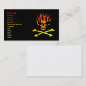 Fire Skull Business/ Profielkaart Visitekaartje (Voorkant / Achterkant)