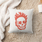 Fire Skull Kussen (Deken)