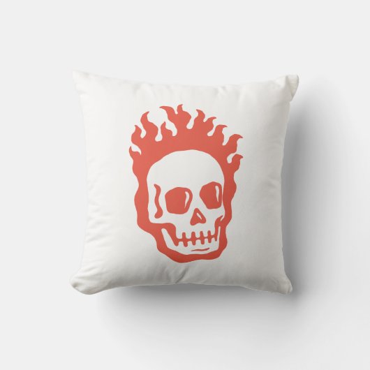 Fire Skull Kussen (Voorkant)