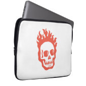 Fire Skull Laptop Sleeve (Voorkant Rechts)