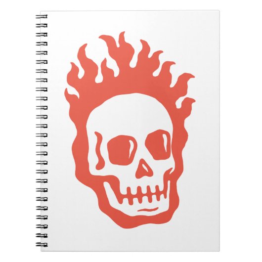 Fire Skull Notitieboek (Voorkant)