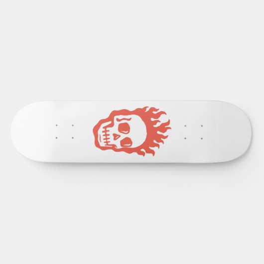 Fire Skull Persoonlijk Skateboard (Horizontaal)