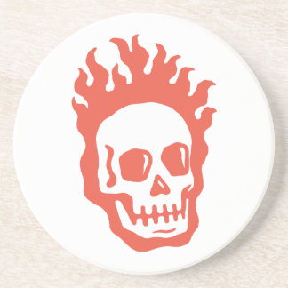 Fire Skull Zandsteen Onderzetter