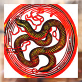 Fire Snake Raamsticker (Vel 2)
