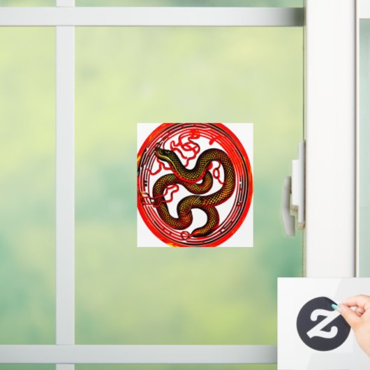 Fire Snake Raamsticker (Huis)