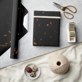 Fire Sparks bedekken je foto brandende as zwart Cadeaupapier