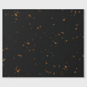 Fire Sparks bedekken je foto brandende as zwart Cadeaupapier (Vlak)