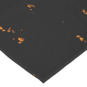 Fire Sparks bedekken je foto brandende as zwart Korte Tafelloper (Hoek)