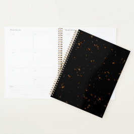 Fire Sparks bedekken je foto brandende as zwart Planner