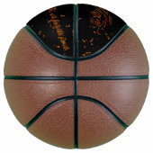 Fire Sparks Overlay Naam Quote Burning Ashes Zwart Basketbal (Rechts)