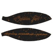 Fire Sparks Overlay Naam Quote Burning Ashes Zwart Basketbal (Panelen)