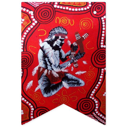 Fire Spirit Aboriginal Art Bunting Vlaggetjes (Tweede vlag)