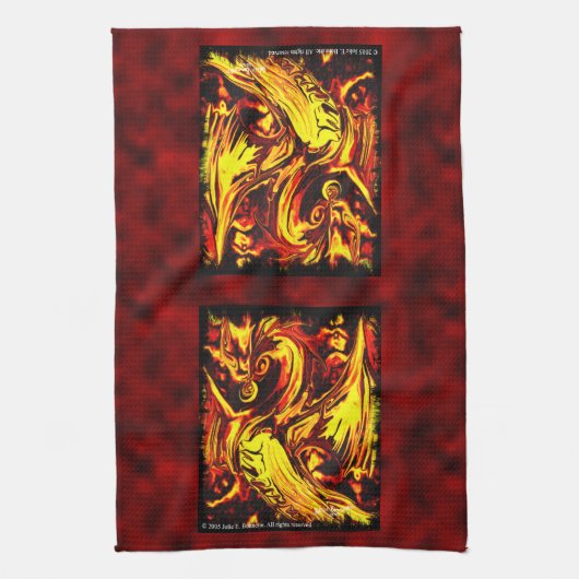 Fire Spirit Kitchen Towel Theedoek (Verticaal)