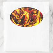 Fire Spirit Oval Sticker (Tas)