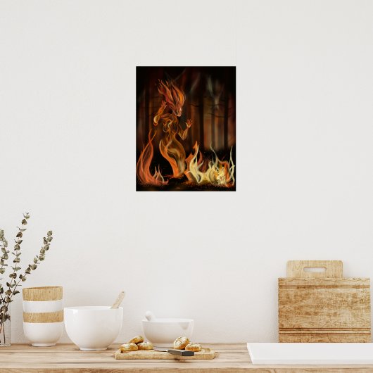 Fire Spirit Poster (Keuken)