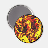 Fire Spirit Round Magnet (Voorkant / Achterkant)