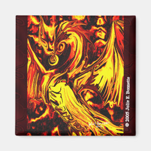 Fire Spirit Square Magnet