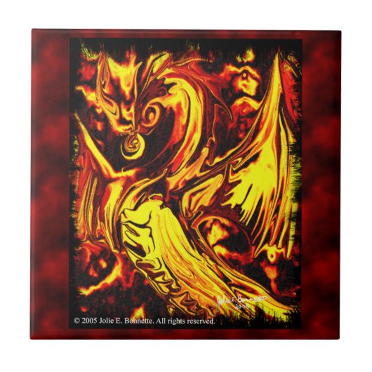 Fire Spirit Tegel Tegeltje (Voorkant)