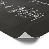 Fire Sprinkler Head 1965 Patent Art - Chalkboard Poster (Hoek)
