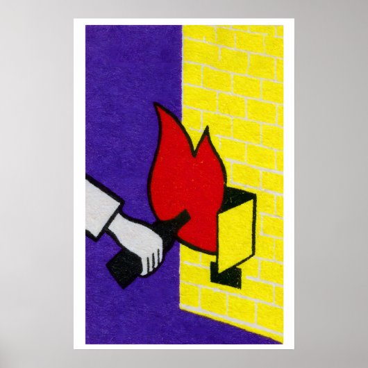 Fire Starter - Matchbox Print - Aesthetic Wall Art (Voorkant)