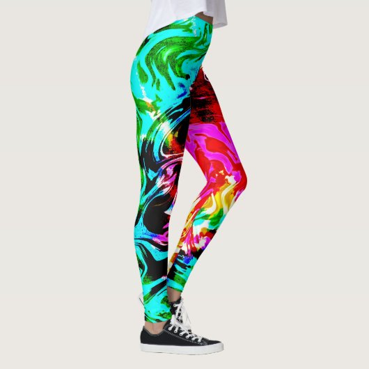 Fire Storm Tie Dye Leggings (Rechts)