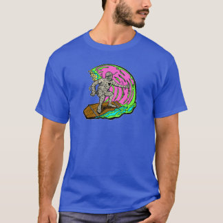 Fire Surfing Mummy Halloween T-shirt