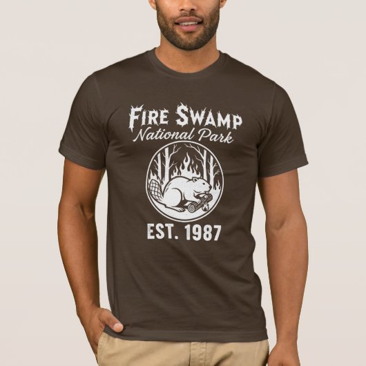 Fire Swamp National Park 1987 T-shirt (Voorkant)