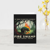 Fire Swamp National Park Camping Wandelberg Kaart (Gele Bloem)