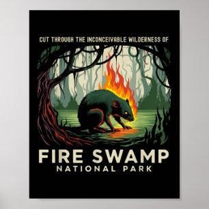 Fire Swamp National Park Camping Wandelberg Poster