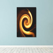 Fire Swirl Canvas Afdruk (Insitu (Houten vloer))