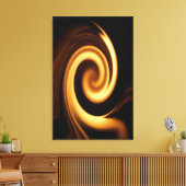 Fire Swirl Canvas Afdruk (Insitu (Woonkamer))