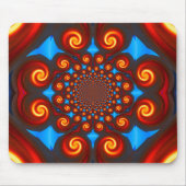 Fire Swirls Mousepad Muismat (Voorkant)
