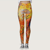 Fire Tiger Koi Leggings (Voorkant)