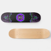 Fire Tiger Paarse skateboard (Horizontaal)