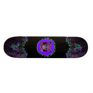Fire Tiger Paarse skateboard