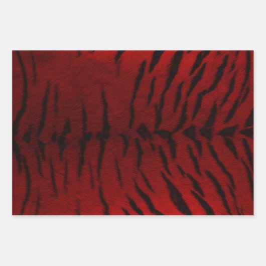 Fire Tiger Skin Print Inpakpapier Vel (Voorkant)