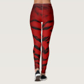 Fire Tiger Skin Print Leggings (Achterkant)