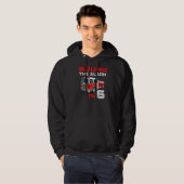 Fire Truck 6th Birthday Boy Future Firefigher 6 Y Hoodie (Voorkant volledig)