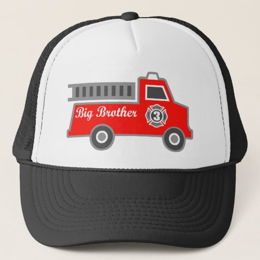 Fire Truck Big Brother Trucker Pet (Voorkant)