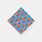 Fire Truck Birthday Party Napkins Servet (Hoek)