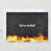 Fire Truck Brandweerman Party Uitnodiging (Achterkant)