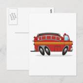 Fire Truck Briefkaart (Voorkant / Achterkant)
