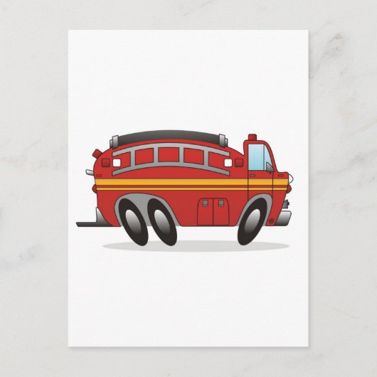 Fire Truck Briefkaart (Voorkant)