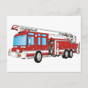 Fire Truck Briefkaart