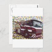 Fire Truck Briefkaart (Voorkant / Achterkant)
